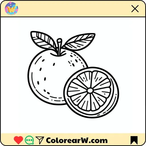 Naranjas 1 Naranjas para colorear thumbnail
