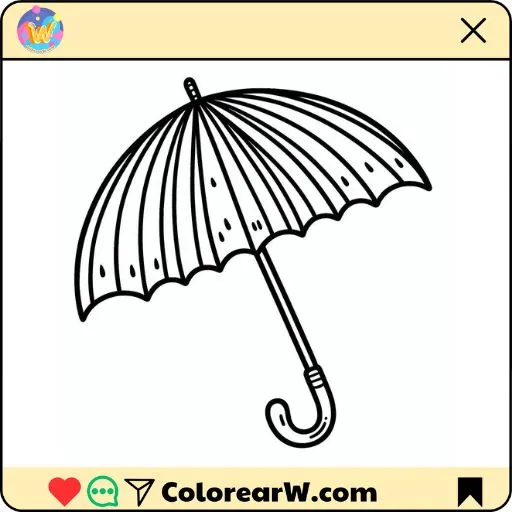 Paraguas 1 Paraguas para colorear thumbnail