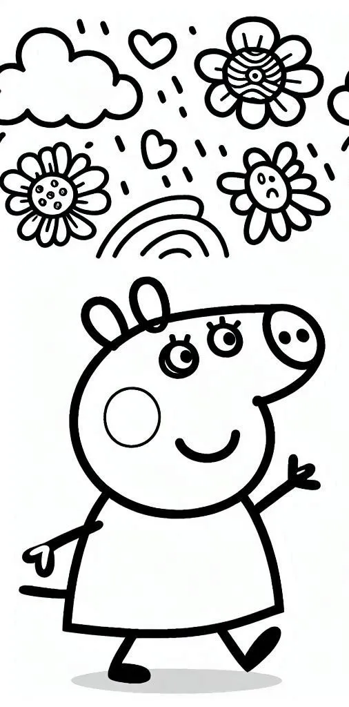 Peppe Pig 13 para colorear