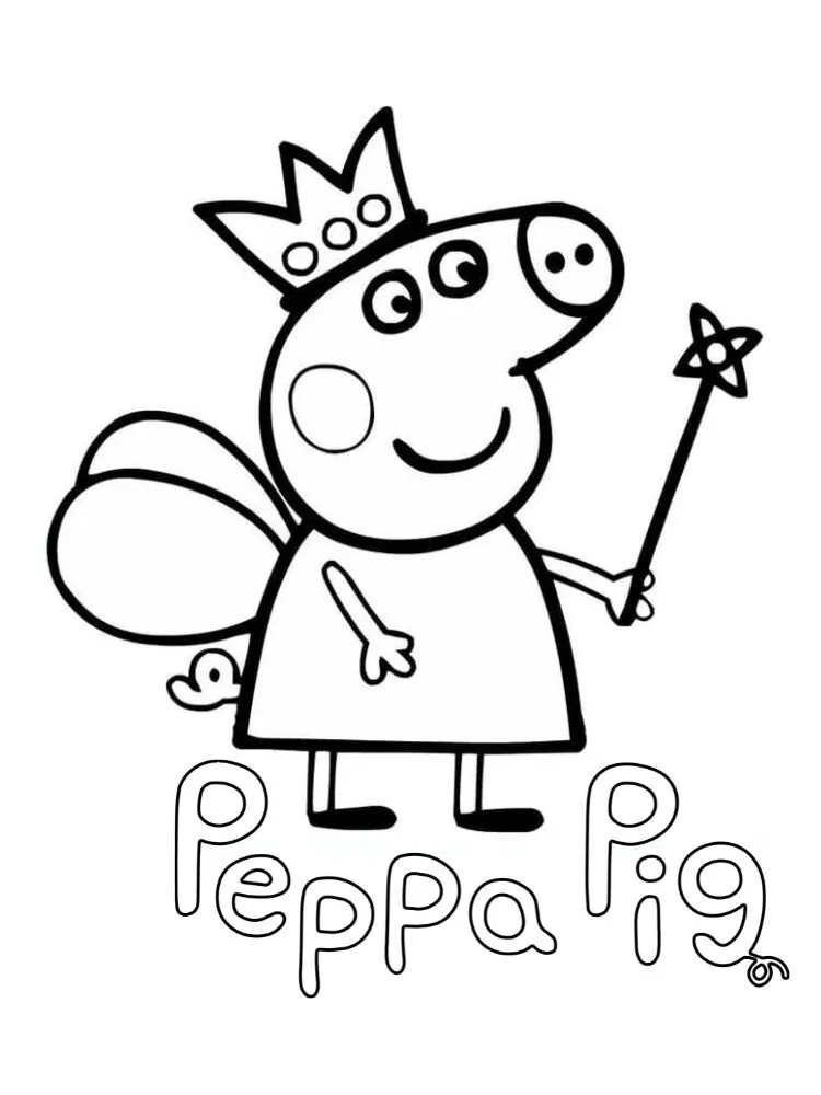 páginas para colorear gratis Peppe Pig 26