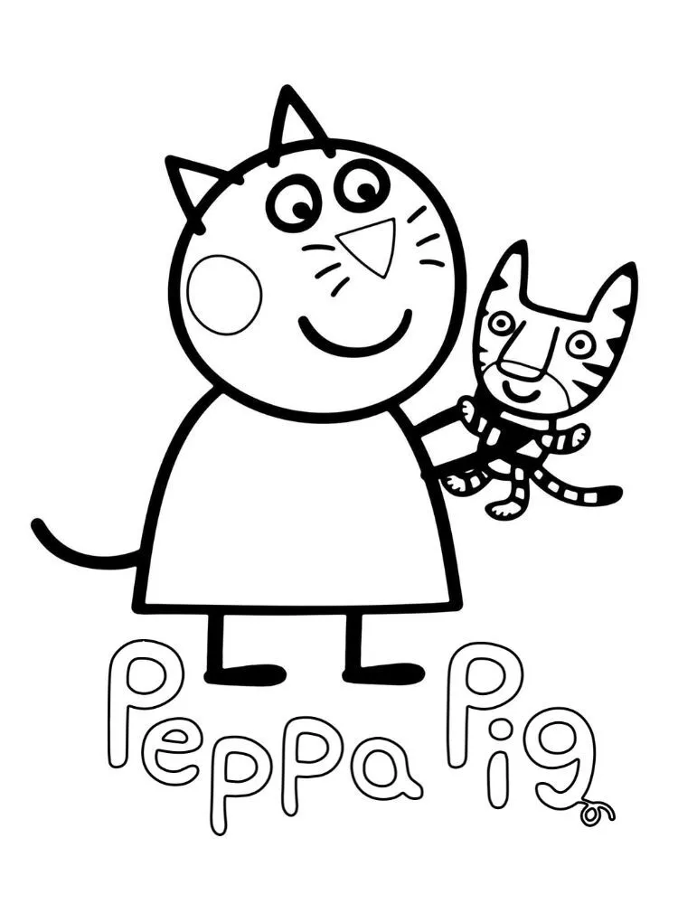 Peppe Pig 31 páginas para colorear para adultos fáciles