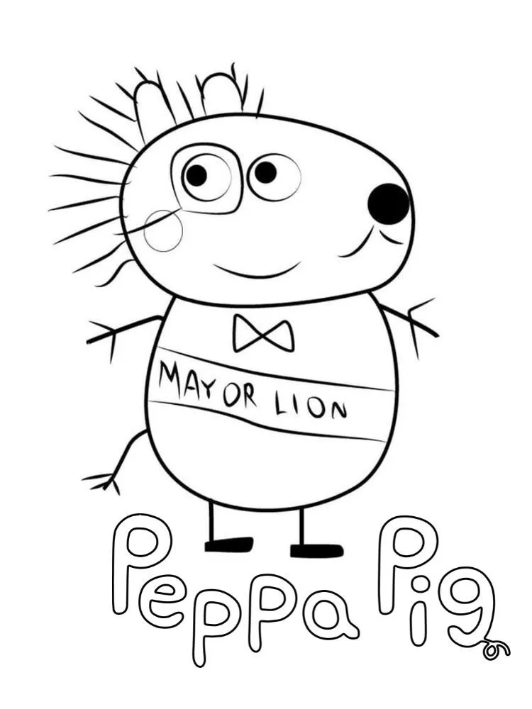 Peppe Pig 37 dibujos para colorear
