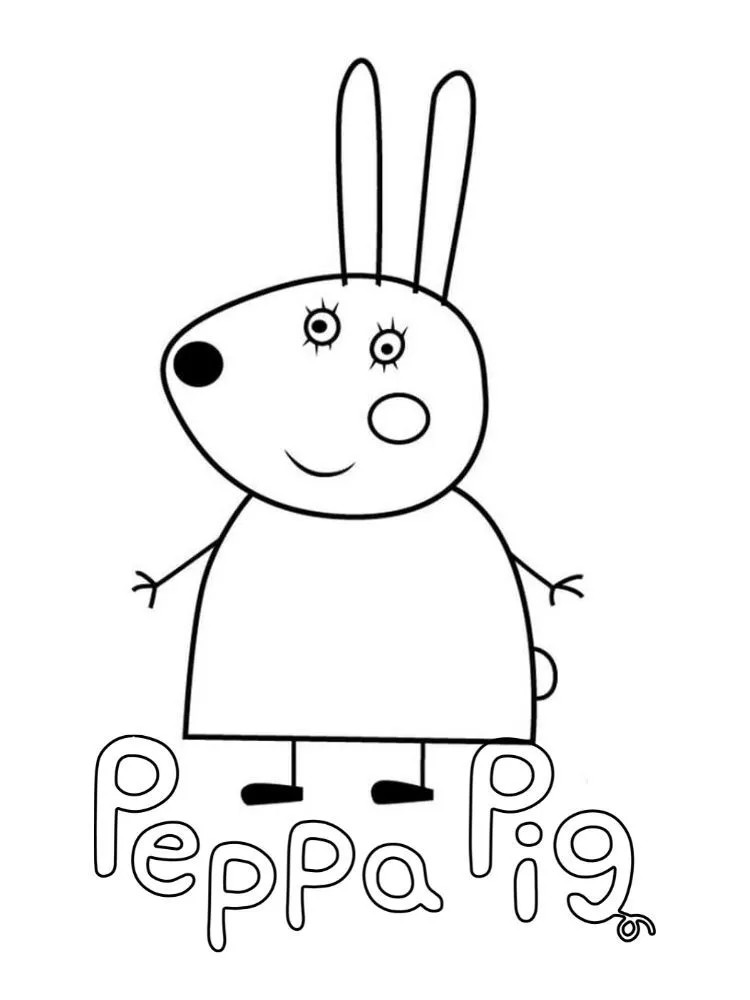 páginas para colorear de preescolar Peppe Pig 38