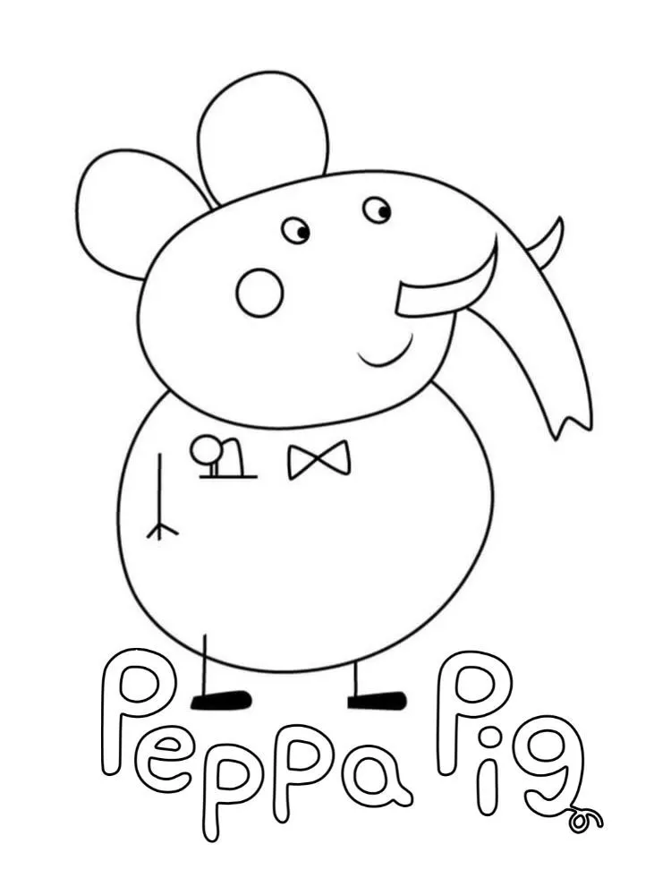 Peppe Pig 39 páginas para colorear gratis