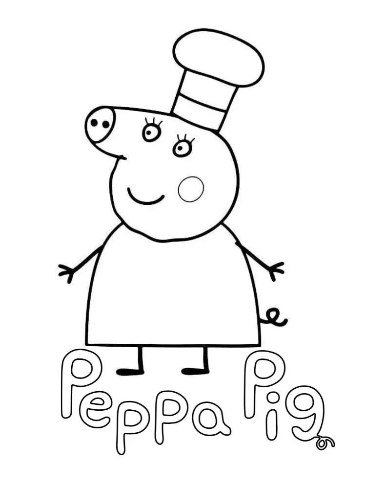 colorear páginas de Peppe Pig 43