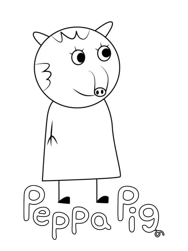dibujos para colorear Peppe Pig 44