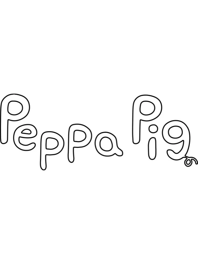 páginas para colorear lindas y fáciles de Peppe Pig 46