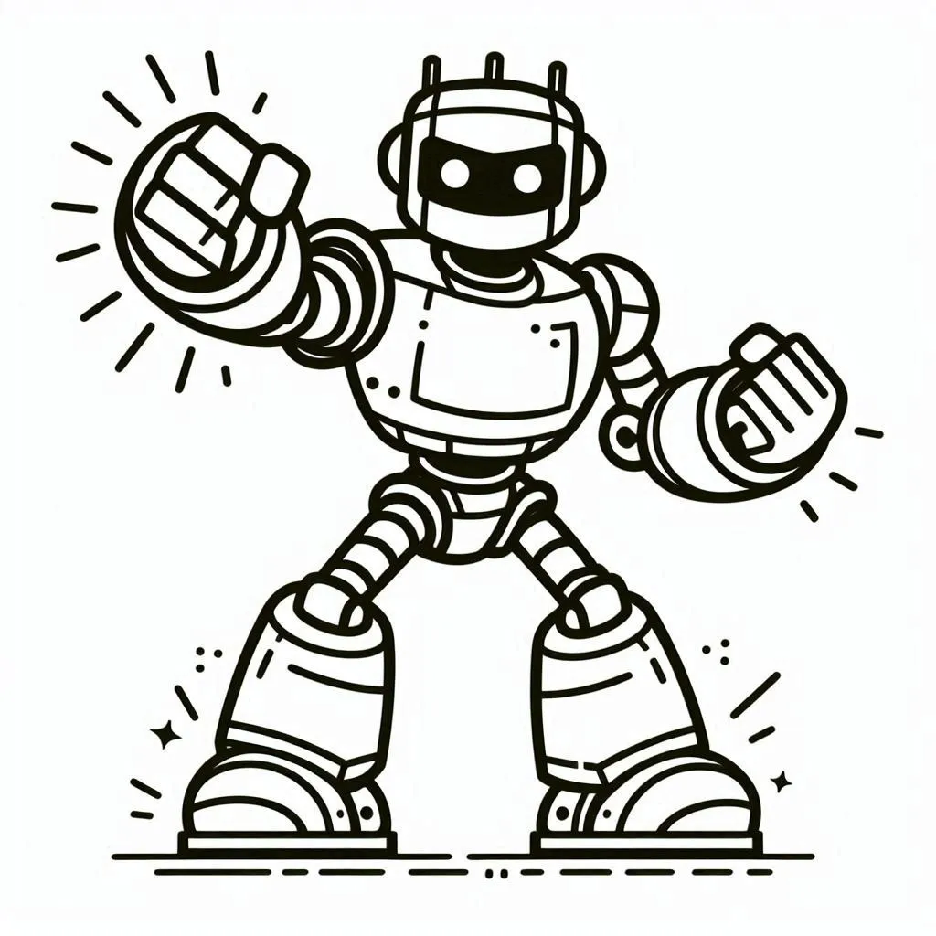 Robot 19 Kinder Roboter Ausmalbilder Seiten Ausmalbilder