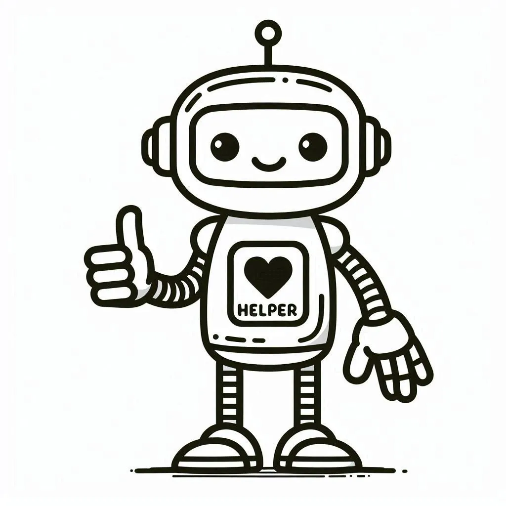 Robot 12 Kostenlose Ausmalbilder-Seiten für Erwachsene. Roboter-Ausmalbilder
