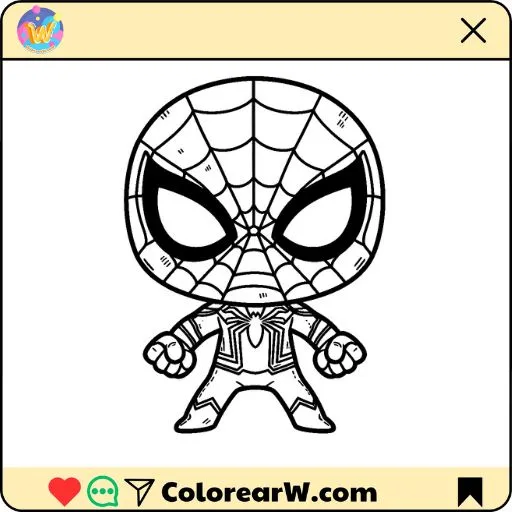Spiderman para colorear thumbnail