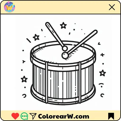 Tambor para colorear thumbnail