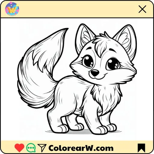 Zorro para colorear thumbnail