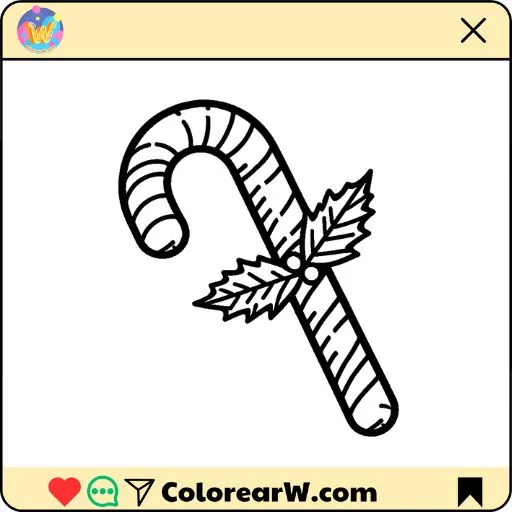 Bastones de Caramelo para colorear thumbnail