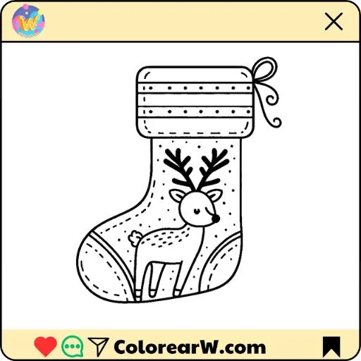 Calcetines de Navidad para colorear thumbnail