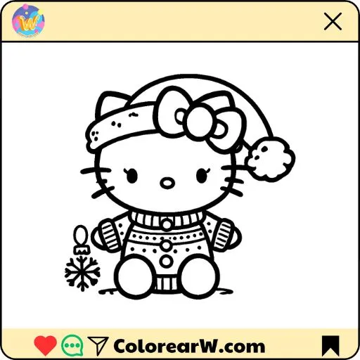 Hello Kitty Navidad 1 Hello Kitty Navidad para colorear thumbnail