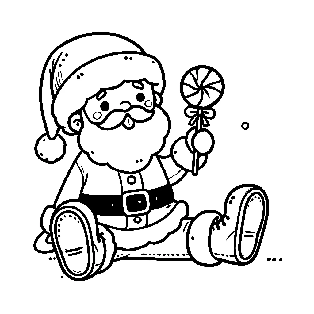 Santa Claus 13 páginas para colorear Santa Claus 12 imprimibles gratis