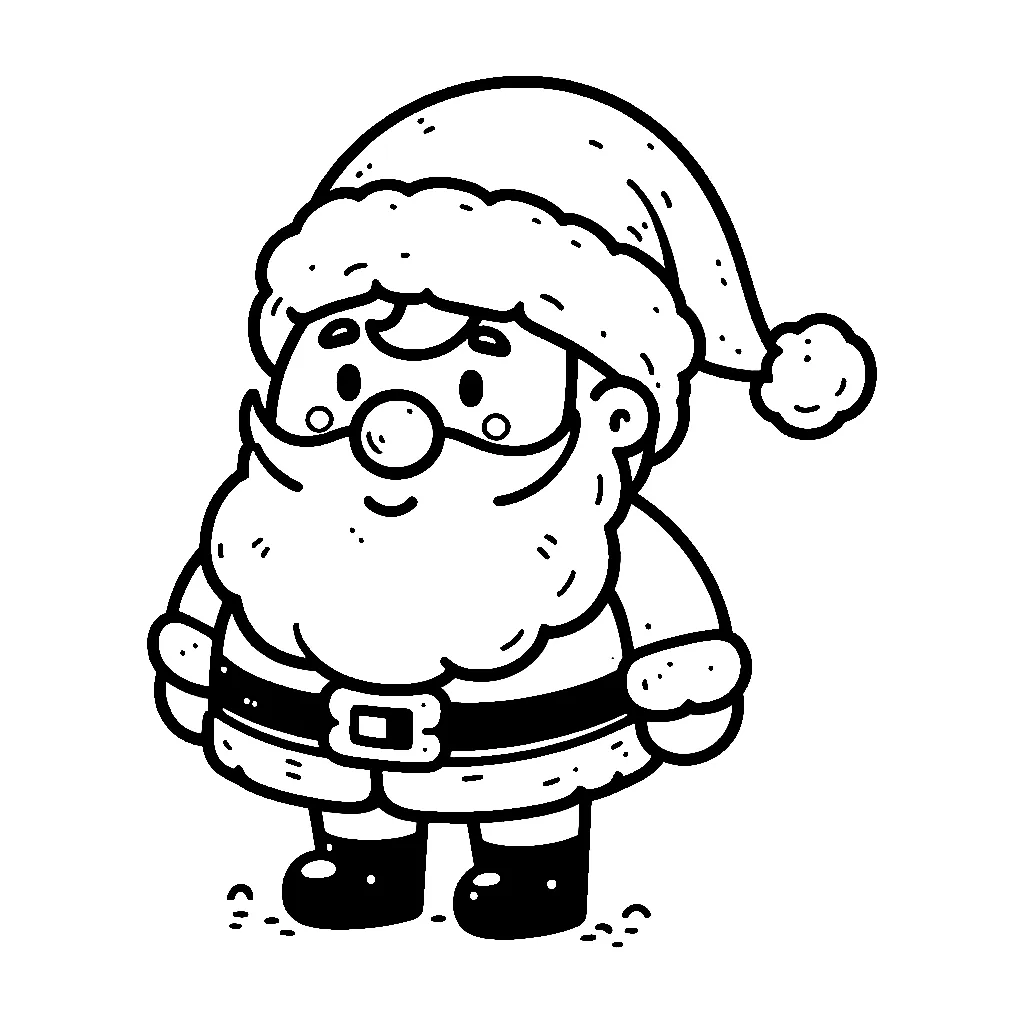 Santa Claus 20 páginas para colorear gratis Santa Claus 19 para niños