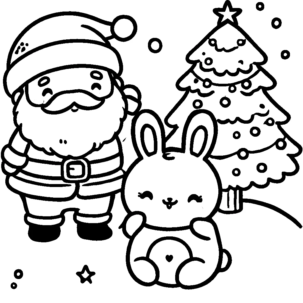 Santa Claus 22 páginas para colorear para niños Santa Claus 21