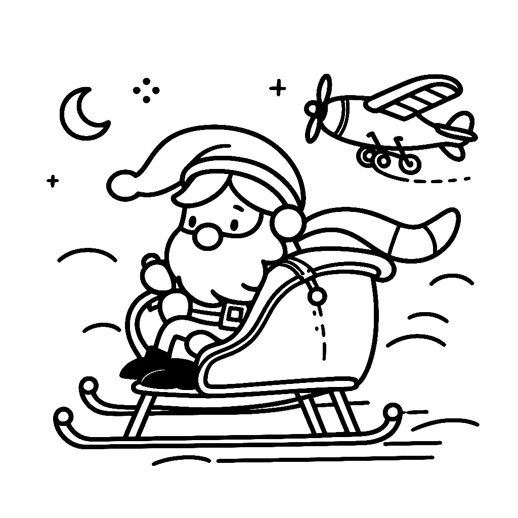 Santa Claus 23 páginas para colorear gratis Santa Claus 22