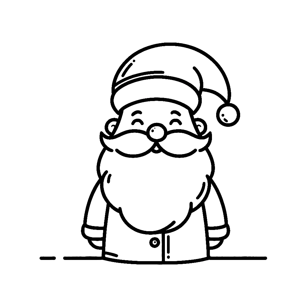 Santa Claus 5 colorear páginas de Santa Claus 4