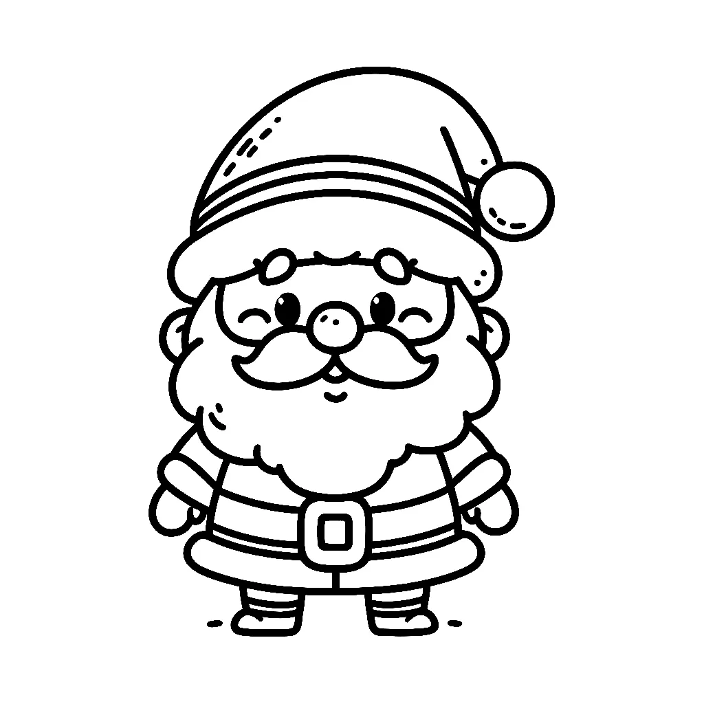 Santa Claus 6 Santa Claus 5 páginas para colorear para niños