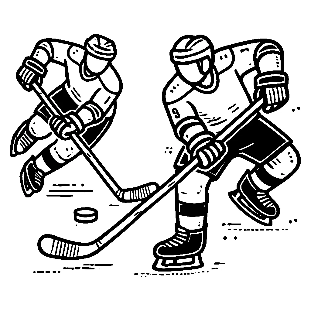 Hockey 14 páginas para colorear gratis Hockey 13