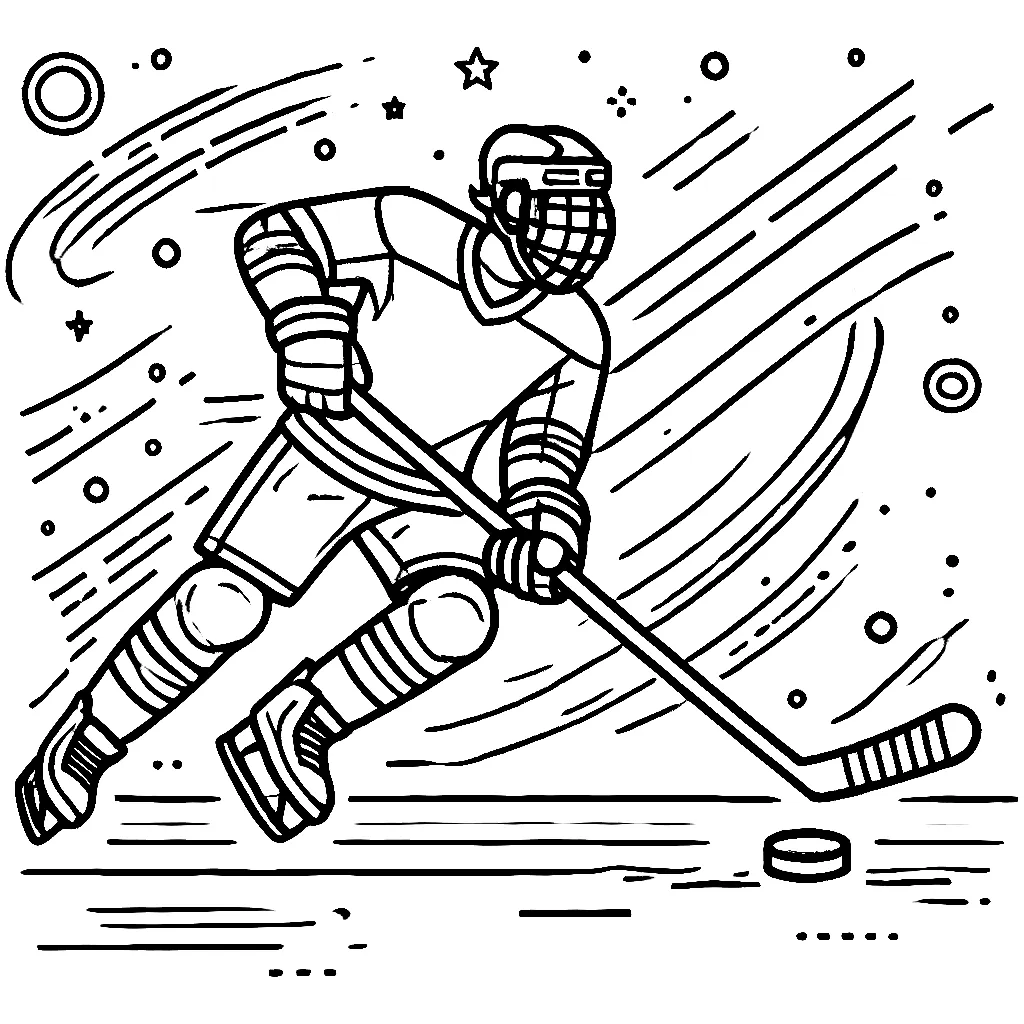 Hockey 16 páginas para colorear gratis Hockey 15