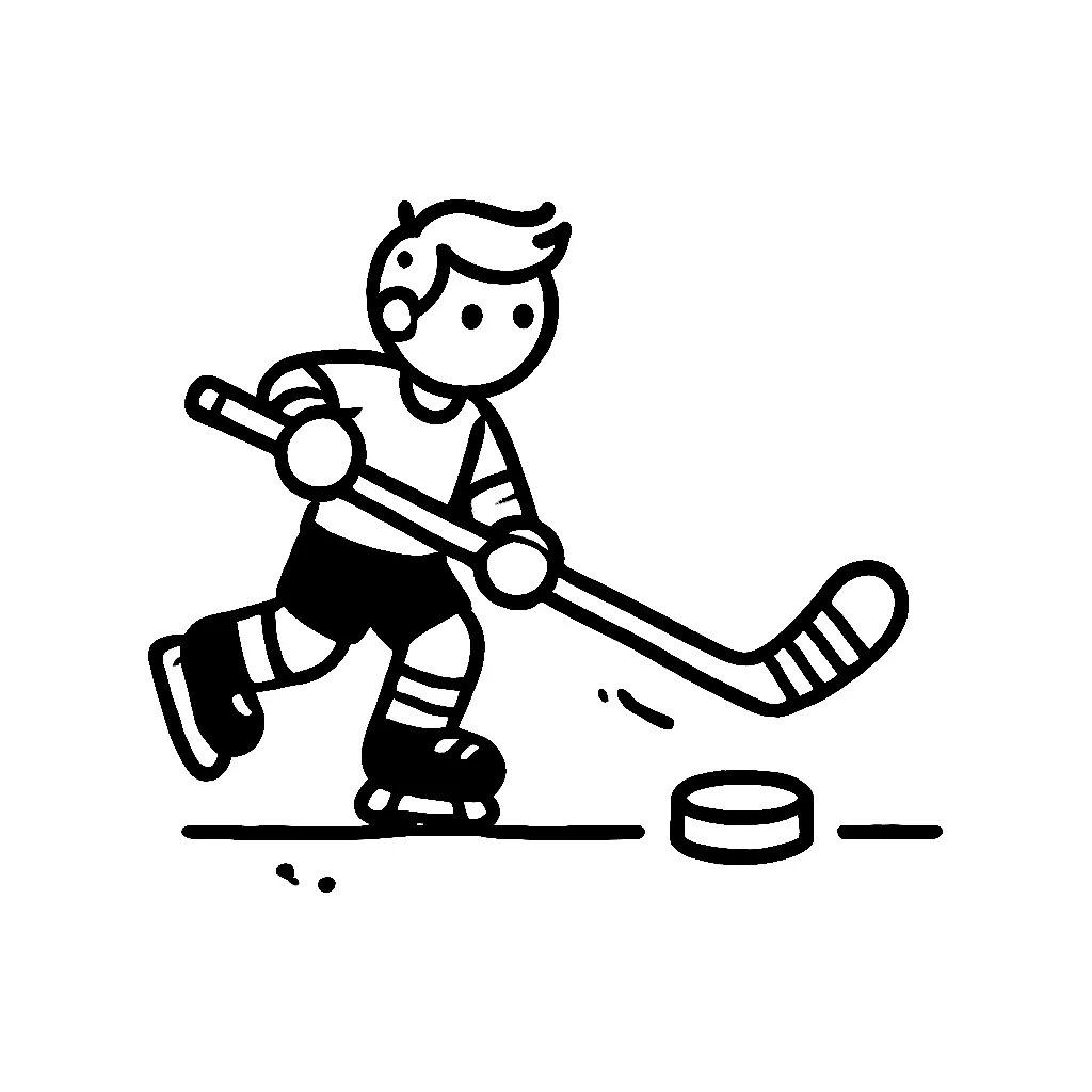 Hockey 4 páginas para colorear Hockey 3 gratis