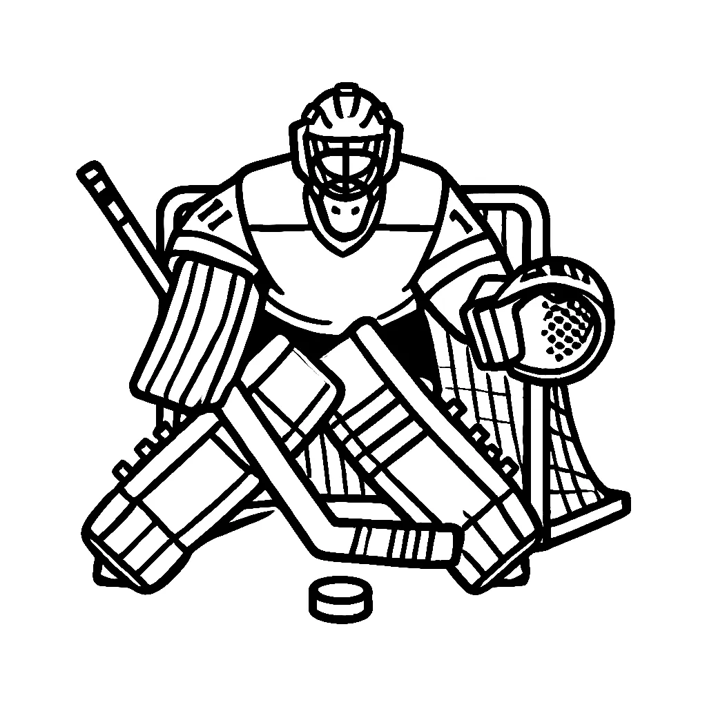 Hockey 5 dibujos para colorear Hockey 4