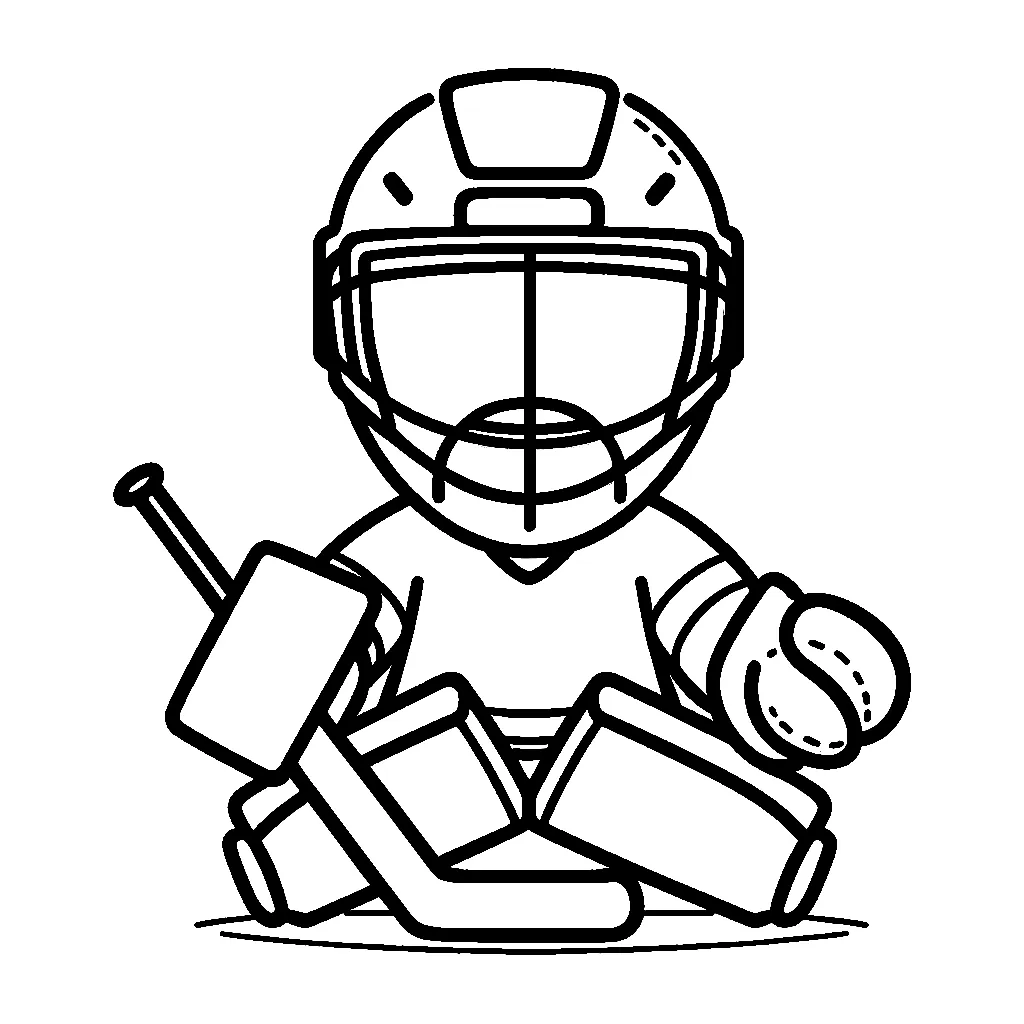 Hockey 8 Hockey 7 páginas para colorear de adornos