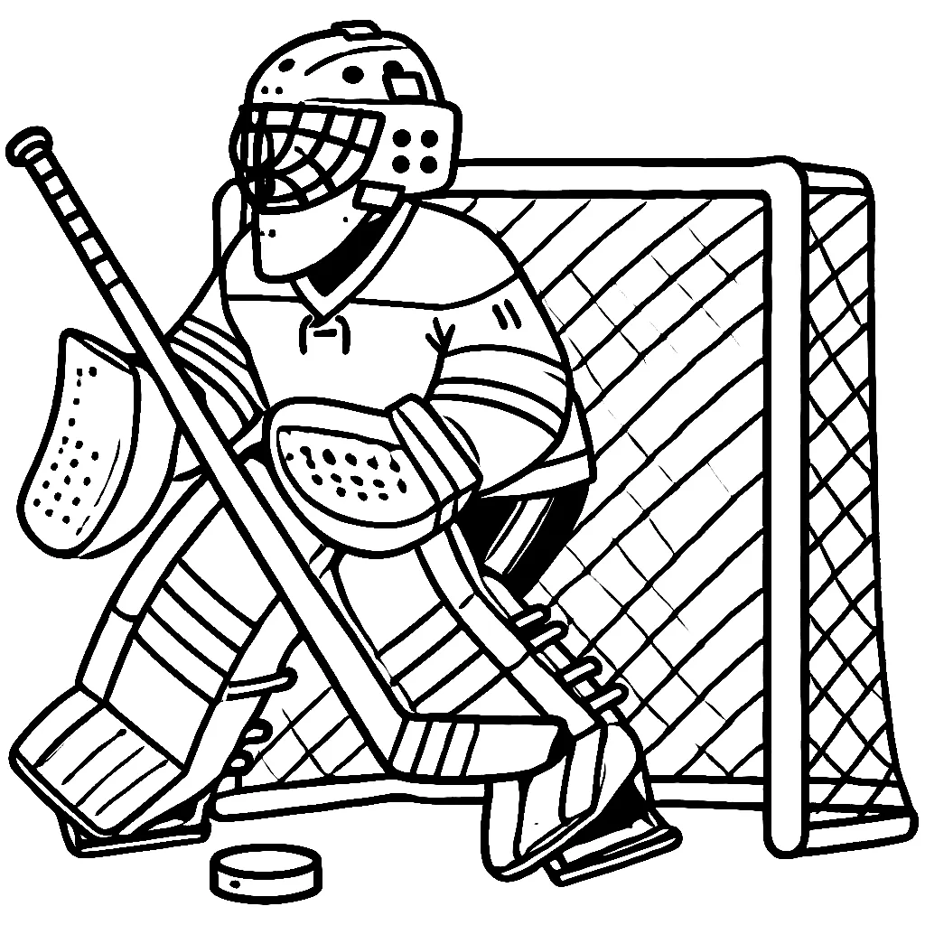 Hockey 9 Hockey 8 páginas para colorear para adultos
