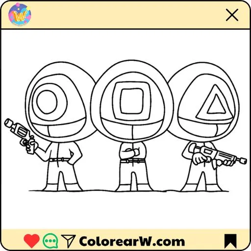 Squid Game para colorear thumbnail