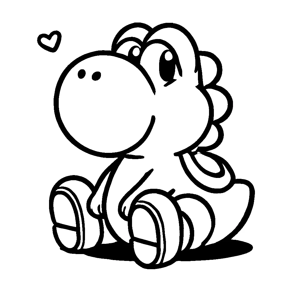 Yoshi 13 páginas para colorear gratis Yoshi 12