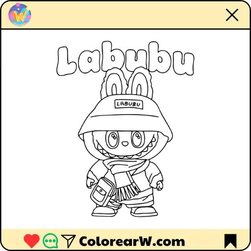 Labubu 1 Labubu para colorear thumbnail