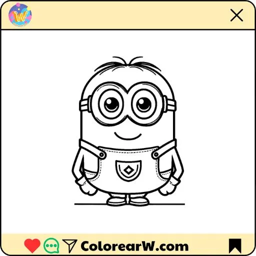 Minions 1 Minions para colorear thumbnail