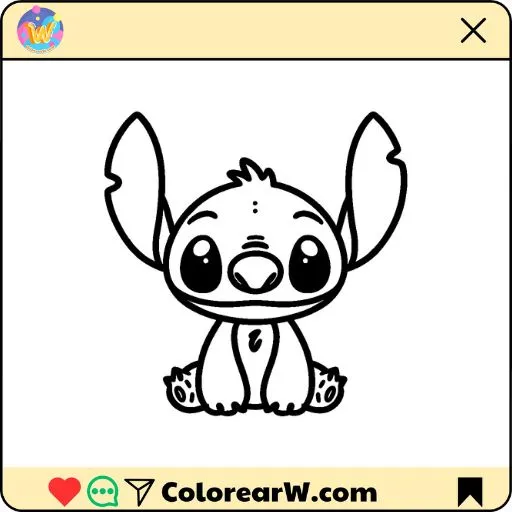 Stitch para colorear thumbnail