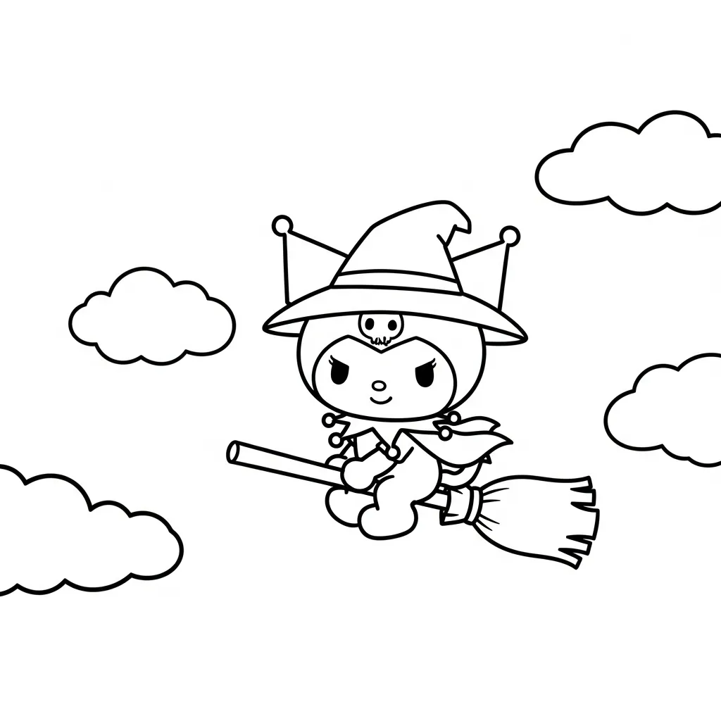 páginas para colorear para Kuromi