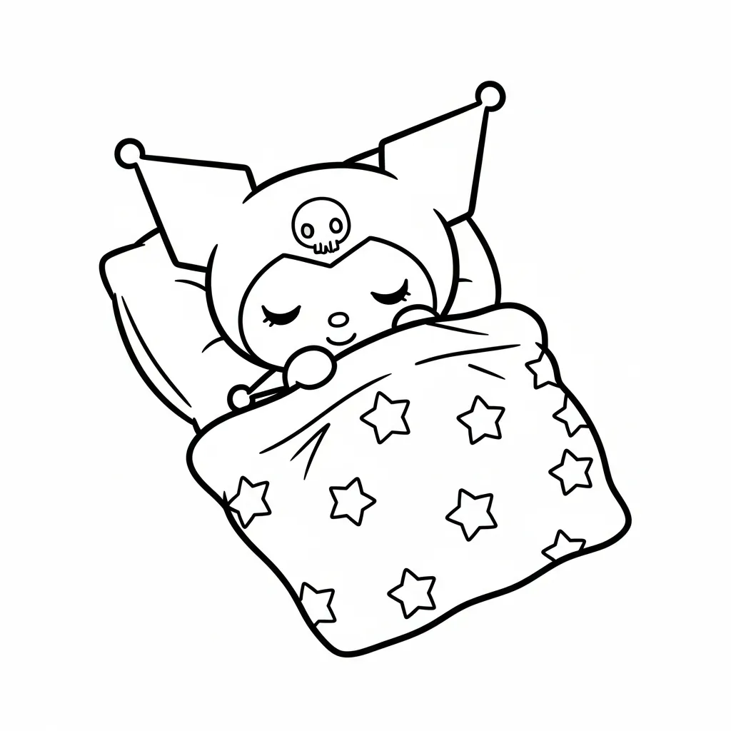 Kuromi páginas para colorear gratis 1