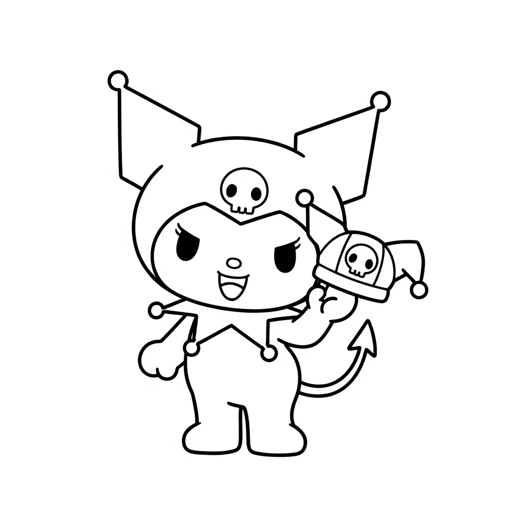 páginas para colorear para imprimir gratis Kuromi