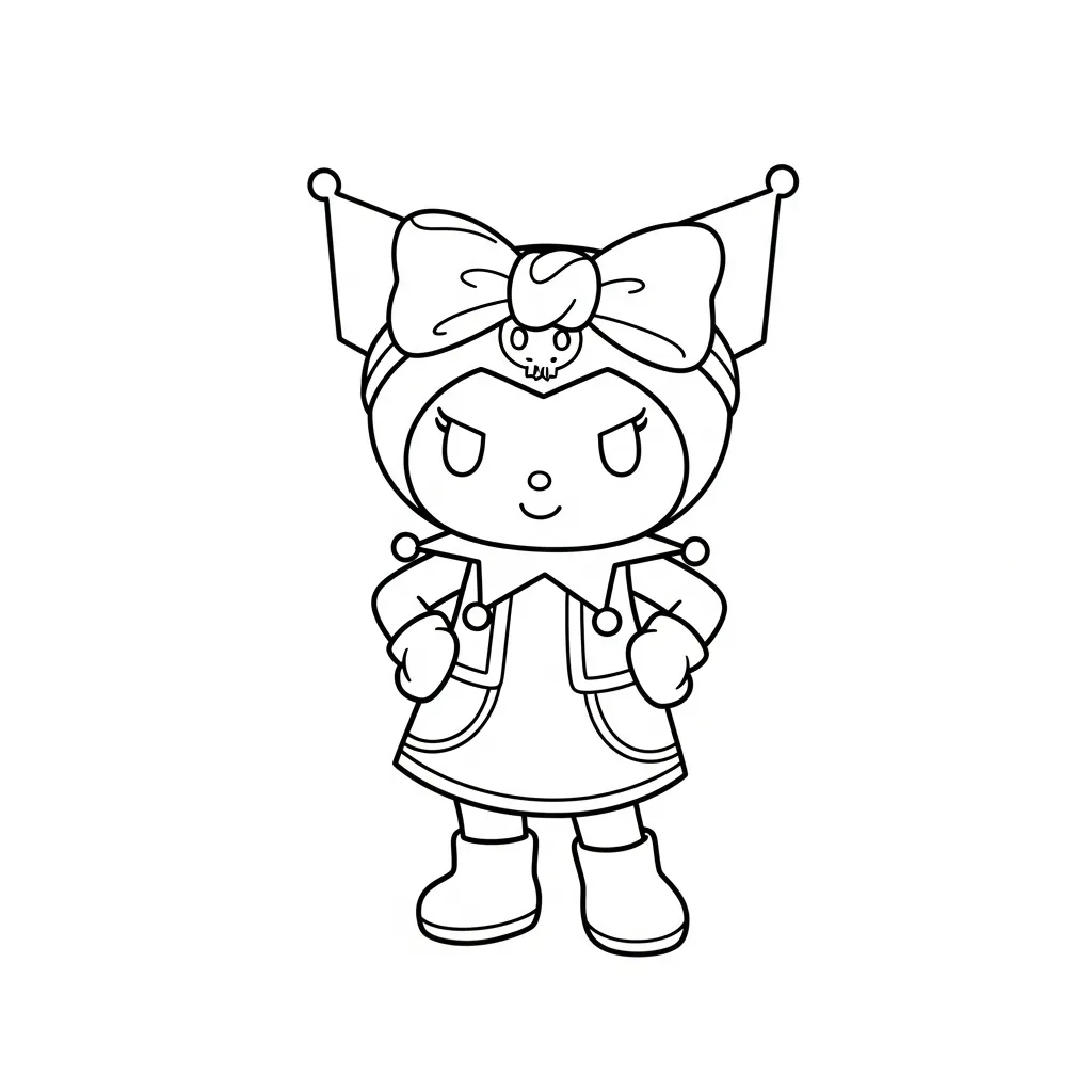 páginas para colorear gratis Kuromi