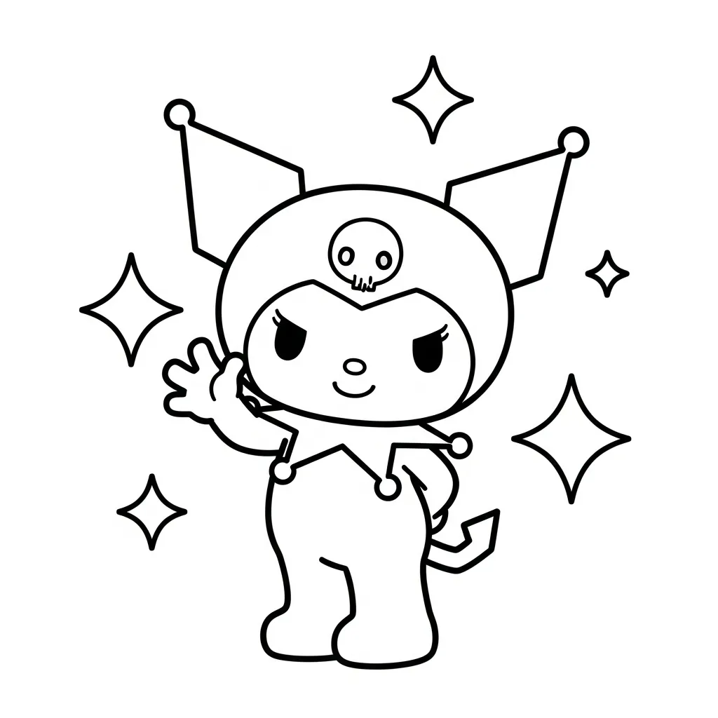 para colorear Kuromi